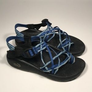 Chaco ZX3 Blue Strappy Sandals Women Size 8